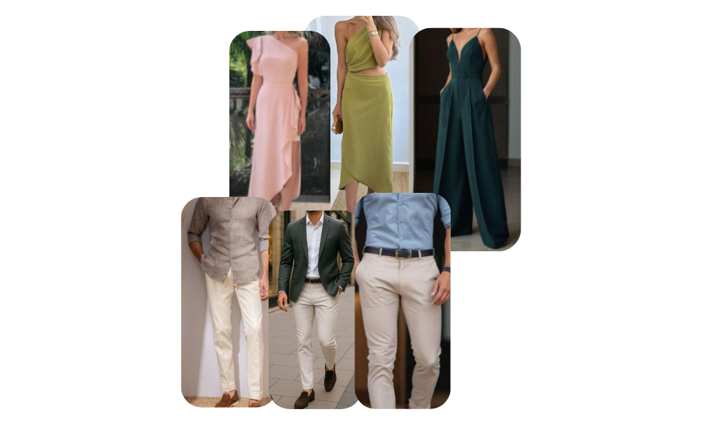 Exemplos de vestimentas